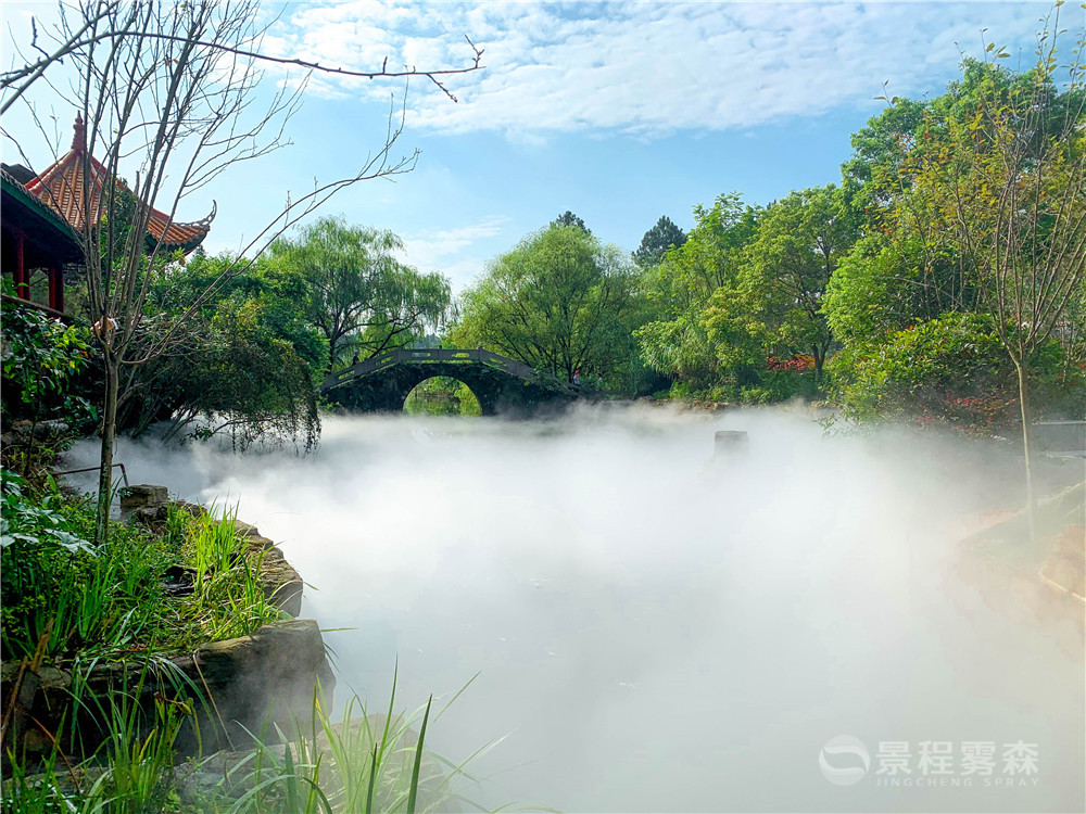 园林人造雾景观 园林人造雾