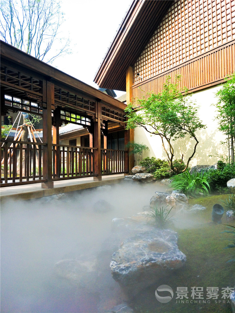 园林人造雾景观 园林人造雾