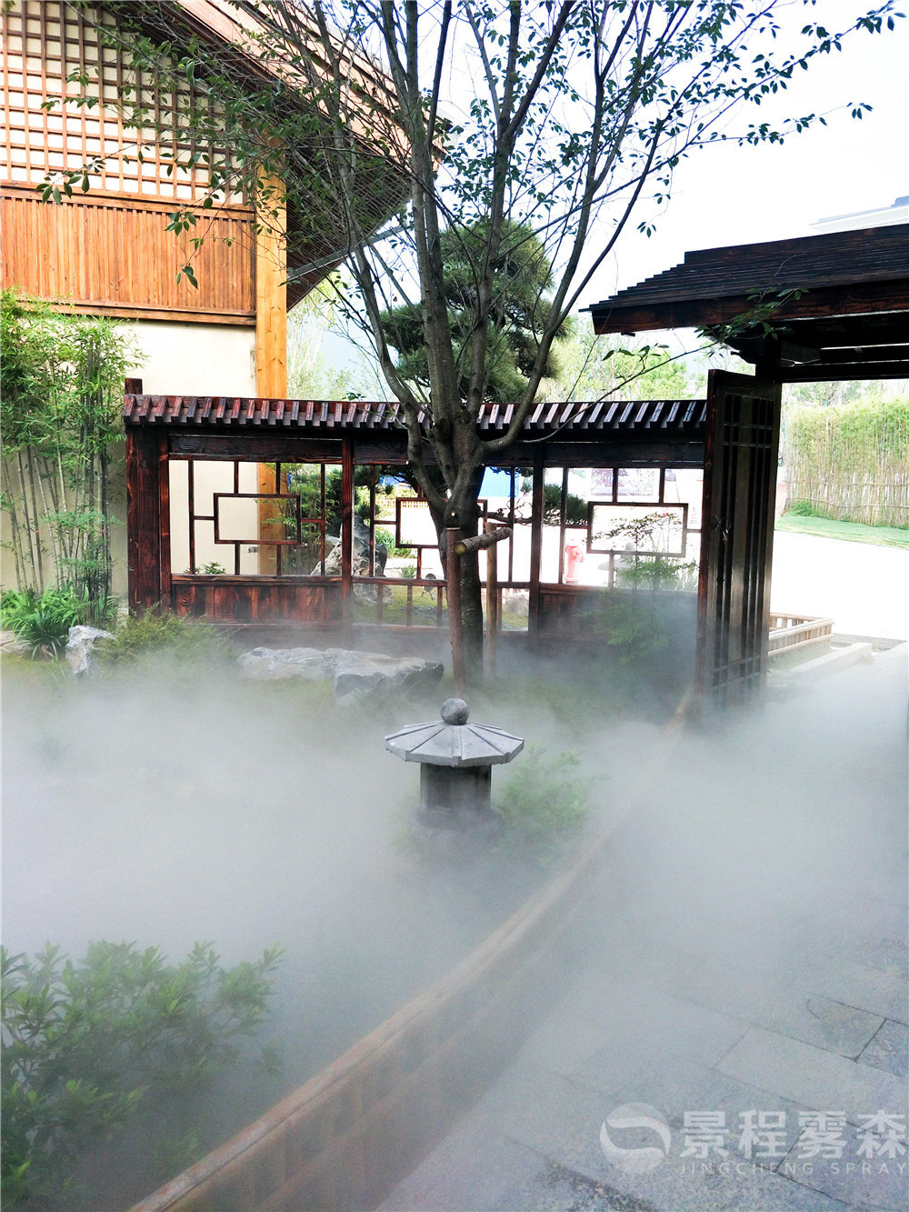 园林人造雾景观 园林人造雾
